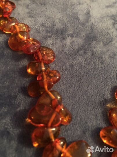 Бусы янтарные натуральные