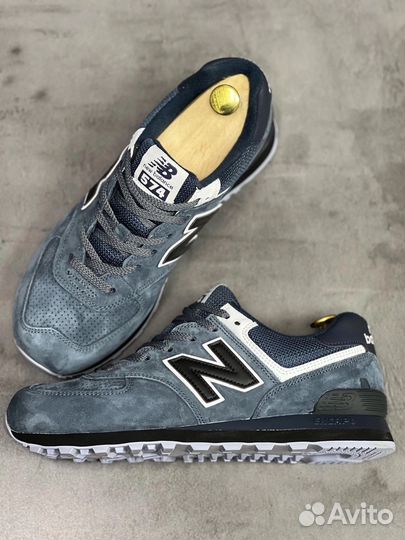 Кроссовки new balance 574 темно серые