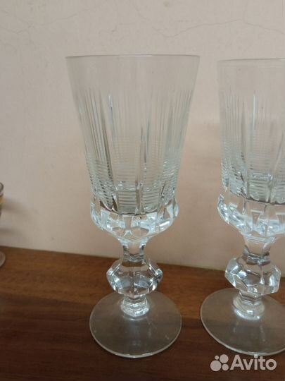 Хрустальные бокалы с гайкой СССР