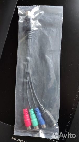 Переходник адаптер S-video 7 pin/ 9 pin / RCA