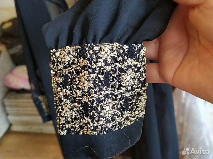 Накидка из натурального шифона.отделка на воротник