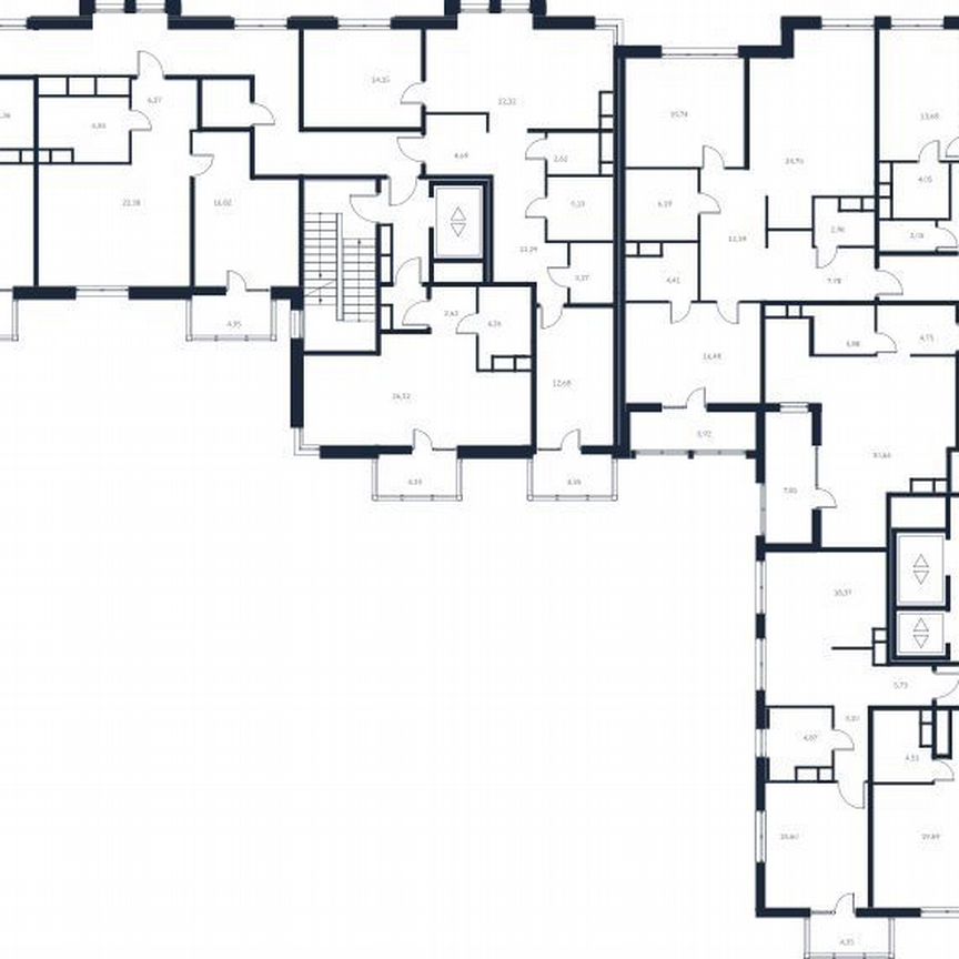 2-к. квартира, 76,3 м², 4/12 эт.