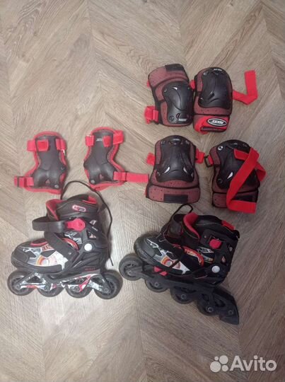Роликовые коньки детские раздвижные р.26-31