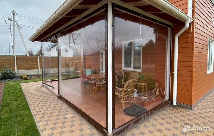 Мягкие пвх окна на беседку