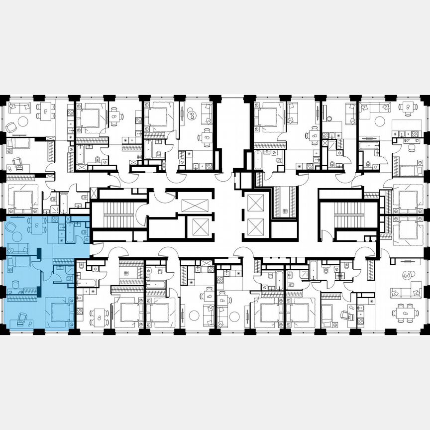 3-к. квартира, 67,4 м², 37/64 эт.