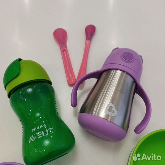 Avent Munchkin Поильники Тарелки Ложки