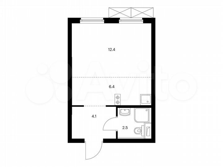 Квартира-студия, 25,4 м², 29/33 эт.