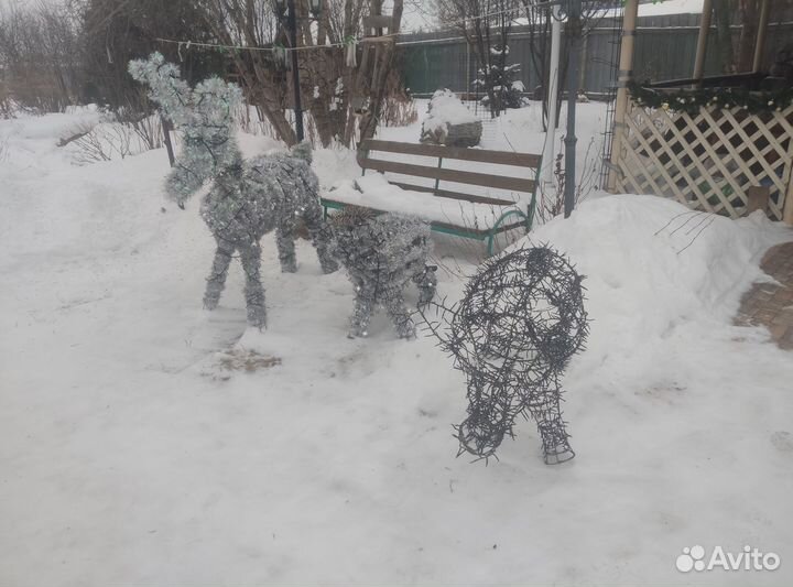 Фигуры животных с подсветкой