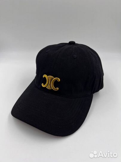 Кепка бейсболка Celine черная лого