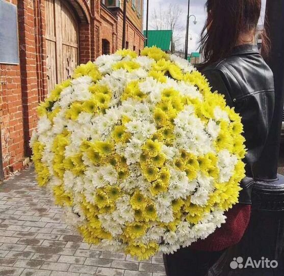 Букеты гиганты, букеты из хризантемы