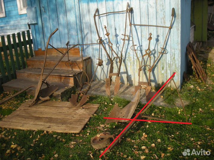 Соха конная железная плуг окучник конный самовывоз