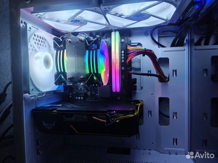 Игровой пк 12100f +Asus 1660ti, монитор 165гц