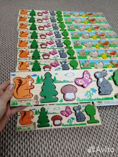 Деревянная доска-вкладыш Томик