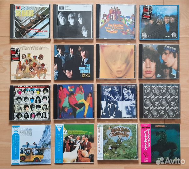 Beatles, Rolling Stones, Beach Boys - фирменные CD