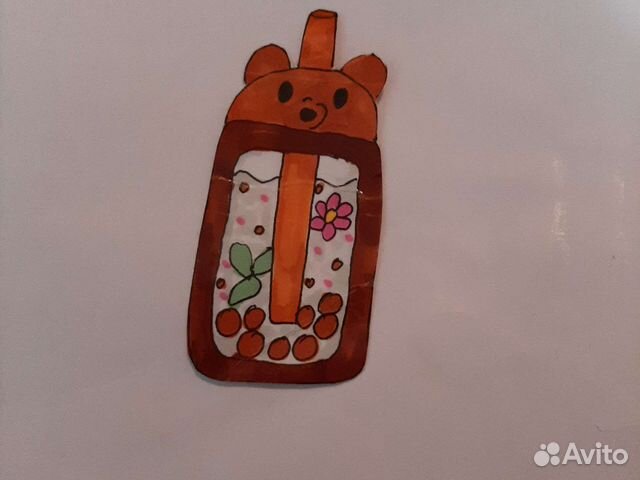 Плоская бутылочка для игрушек