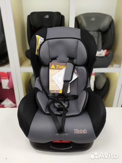 Автокресло 0-18кг с регулировкой Galleon Lux серый