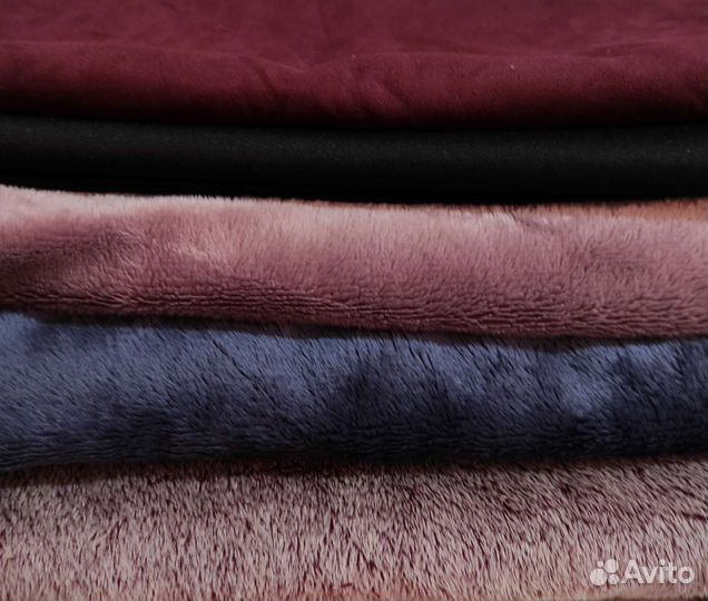 Мех вельбоа и замша