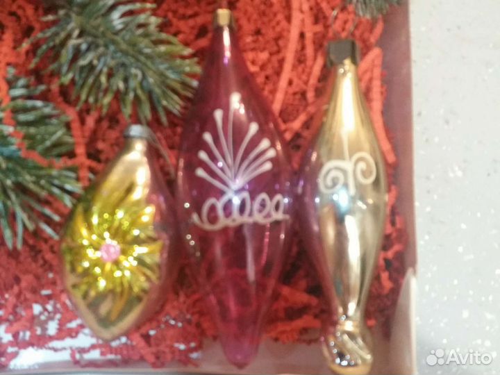 Елочные игрушки СССР (сосульки)