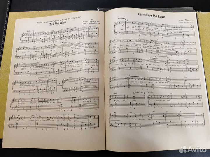 The Beatles ноты ко всем альбомам. Два постера и ж