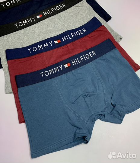 Трусы мужские боксеры 5+1 tommy hilfiger