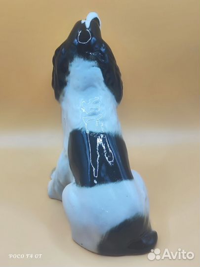 Фарфоровая статуэтка Спаниель лфз СССР