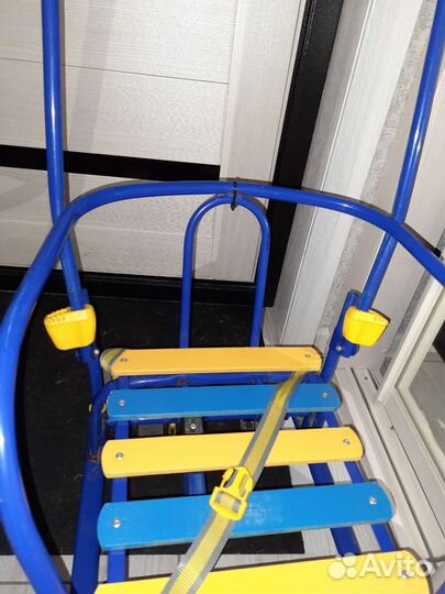 Детские санки с большими колесами