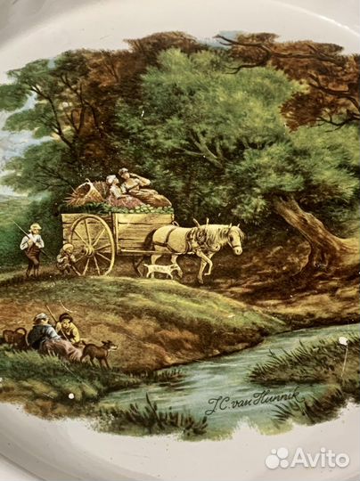 Старинная тарелка-блюдо