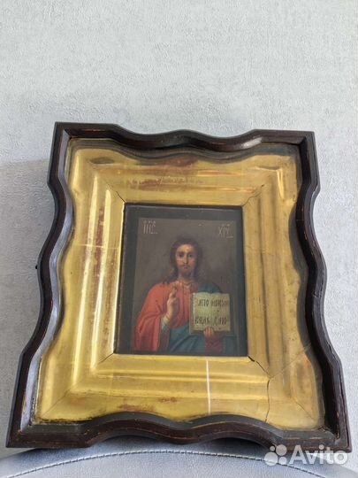 Старинная Икона Господь Вседержитель