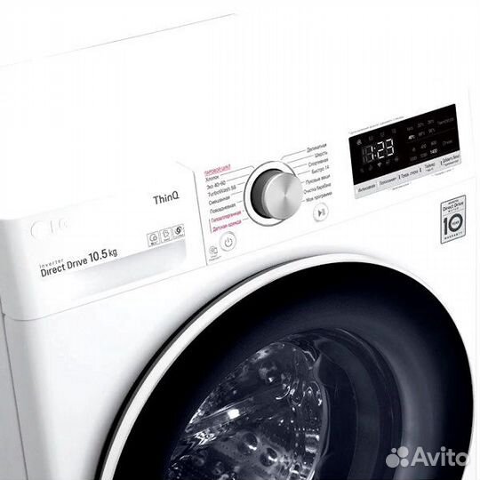 Стиральная машина LG AI DD TW4V5RS0W 10.5 кг белый