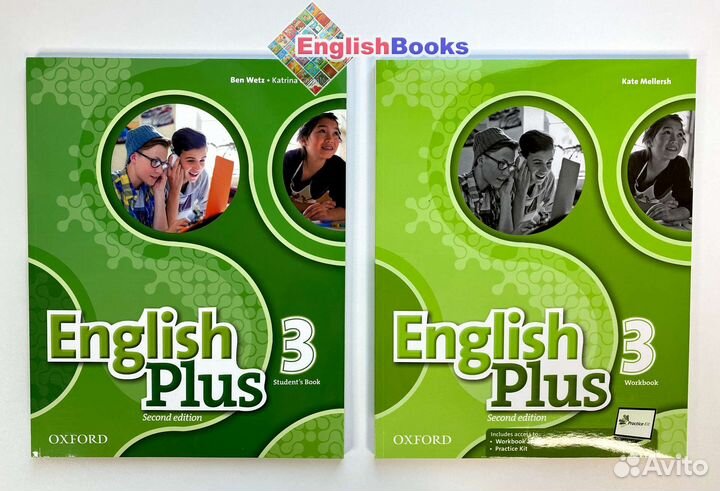 English plus 3 комплект (SB,WB,CD) новые в плёнке