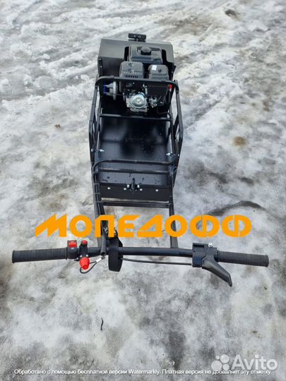 Мотобуксировщик Мужик м500 15 new + сани