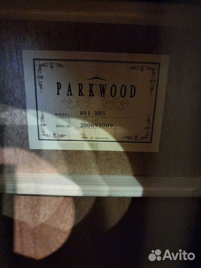 Гитара Parkwood w81 bks