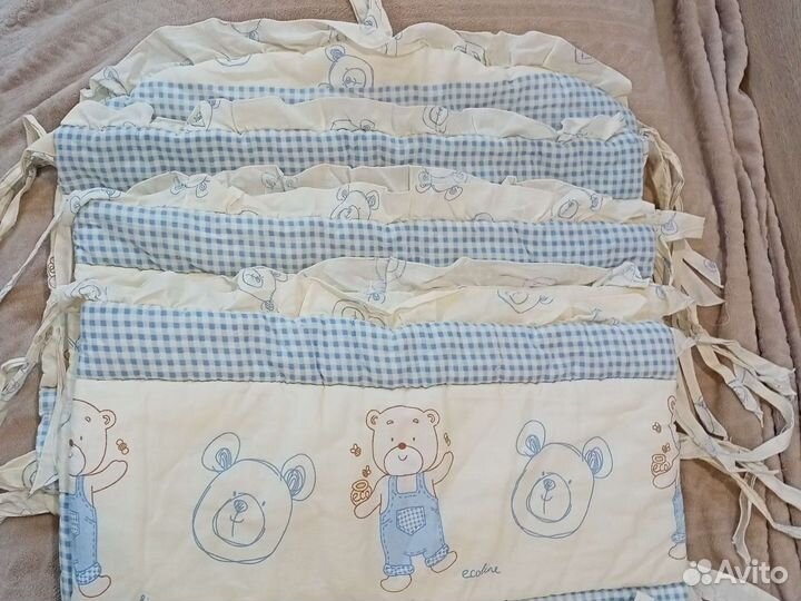 Бортики+органайзер на детскую кроватку