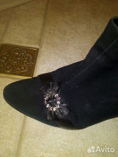 Ботильоны натур.замша