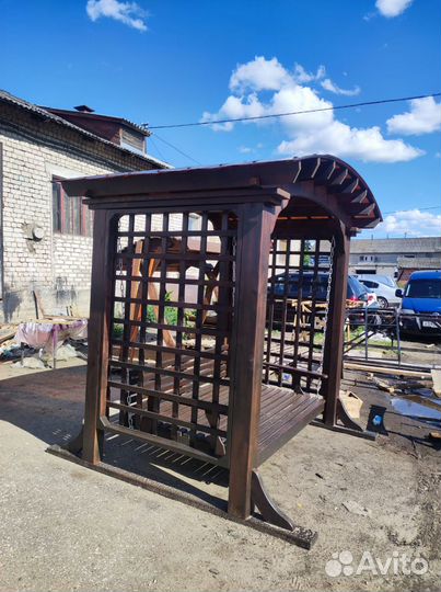 Качель пергола уличная