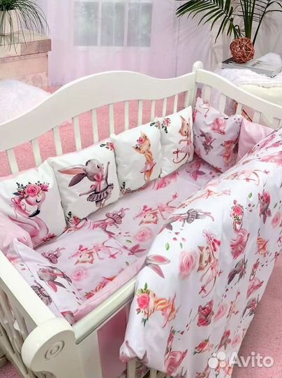 Бортики в детскую кроватку новые