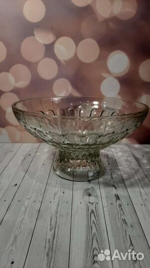 Ваза для фруктов на ножке СССР