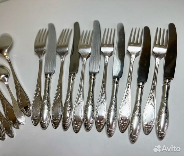 Набор столовых приборов мельхиор СССР