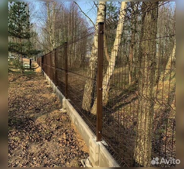 Сетка для забора 3d