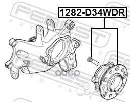 Ступица задняя 1282D34WDR Febest