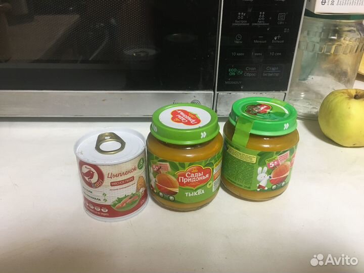 Пюре овощное и мясное