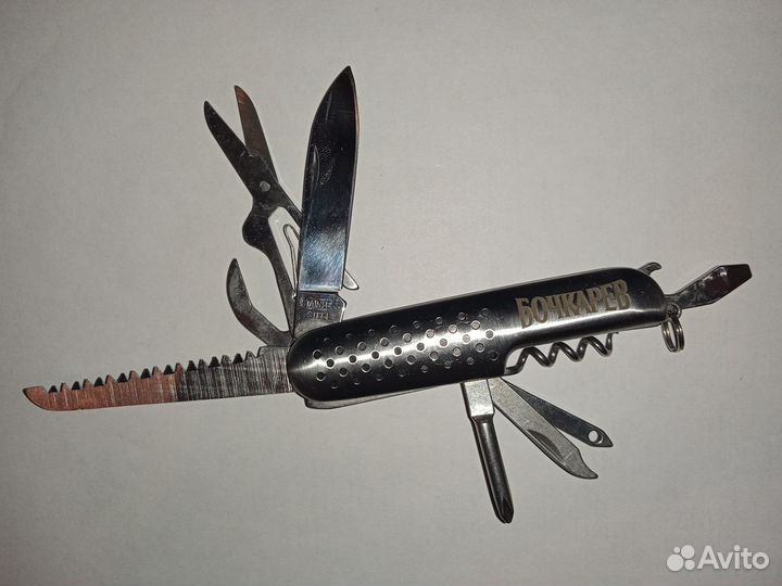 Нож складной швейцарский