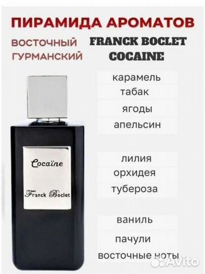 Масляные духи franck boclet Cocaine