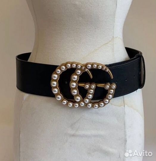 Ремень gucci с камнями