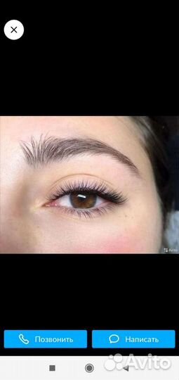 Наращивания ресниц, Velvet ресниц и бровей, Botox