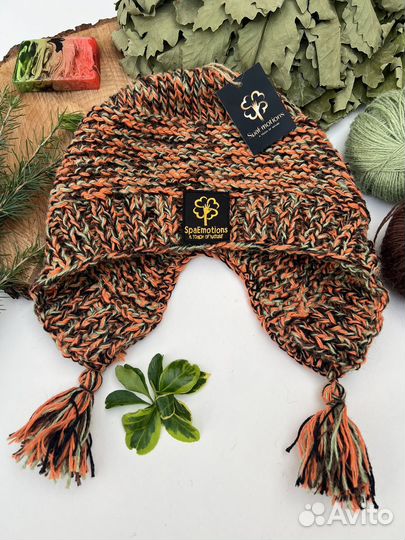 Шапки Вязанные для бани и сауны