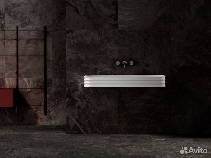 Раковина подвесная Stein белая матовая