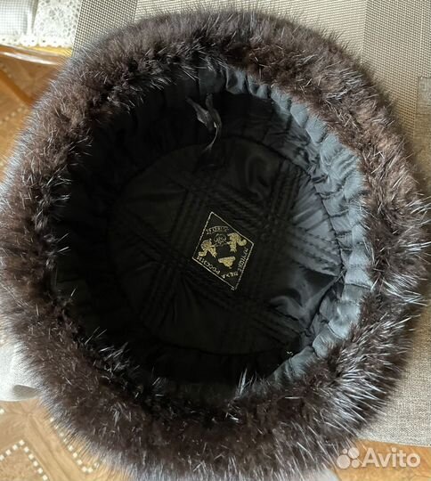 Норковая шапка мужская
