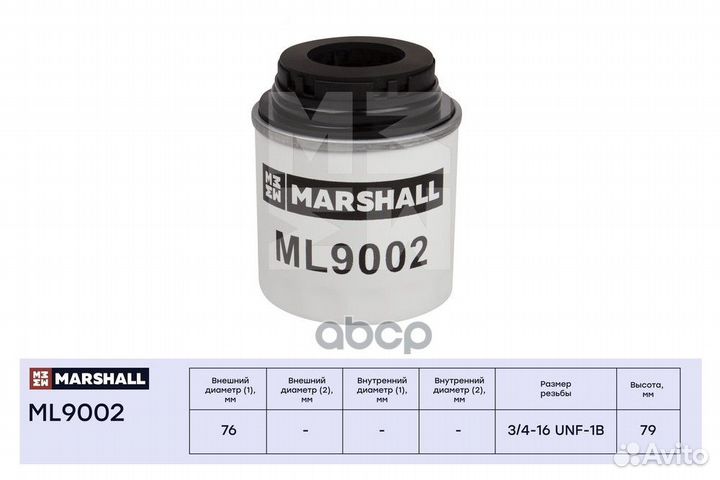 Фильтр масляный Skoda Fabia II (5J) 07- / Octav