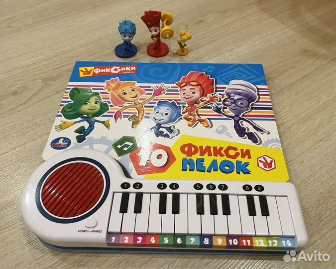 Музыкальная книга пианино игрушка фиксики